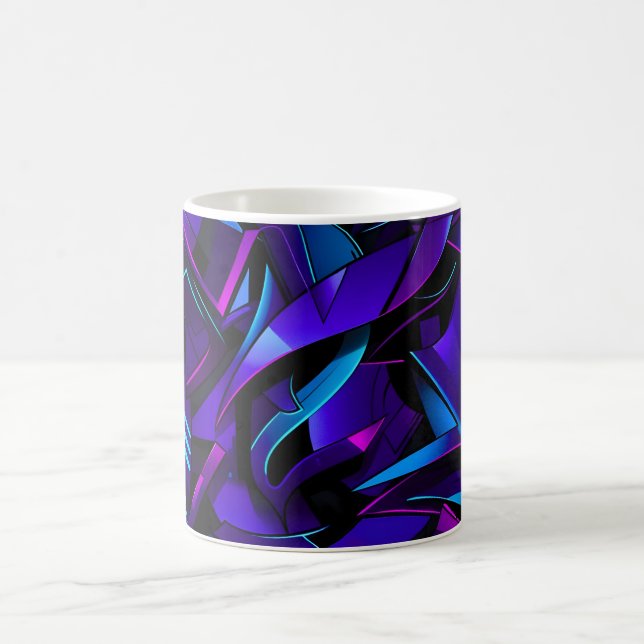 Abstrakt Graffiti Street Swirl Kaffeetasse (Mittel)