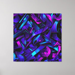 Abstrakt Graffiti Street Swirl Leinwanddruck