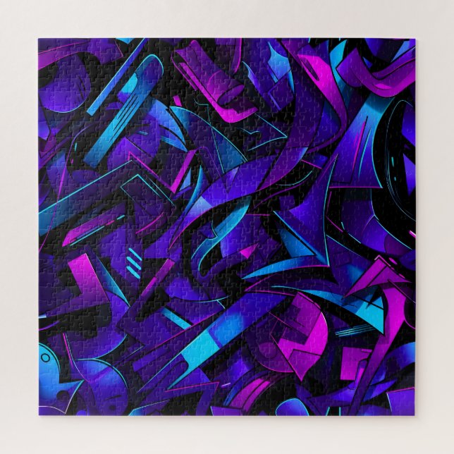 Abstrakt Graffiti Street Swirl Puzzle (Vertikal)