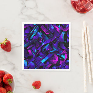 Abstrakt Graffiti Street Swirl Serviette