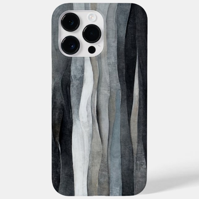 Abstrakt Gray Waves Art iPhone / iPad Gehäuse Case-Mate iPhone Hülle (Rückseite)