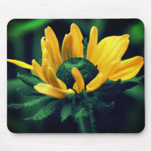 Abstrakt Green Black Mit Augen Susan Blume Art Mousepad
