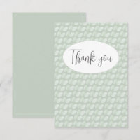 Abstrakt Green Flat Dankeschön-Karte