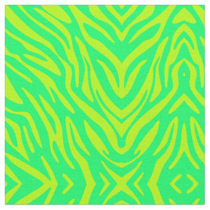 Abstrakt Green Zebra Stoff