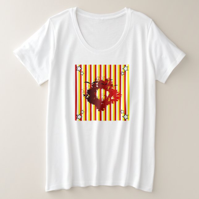 Abstrakt Große Größe T-Shirt (Design vorne)