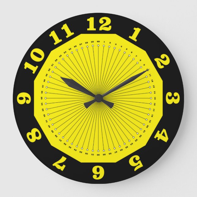 abstrakt große wanduhr (Vorderseite)