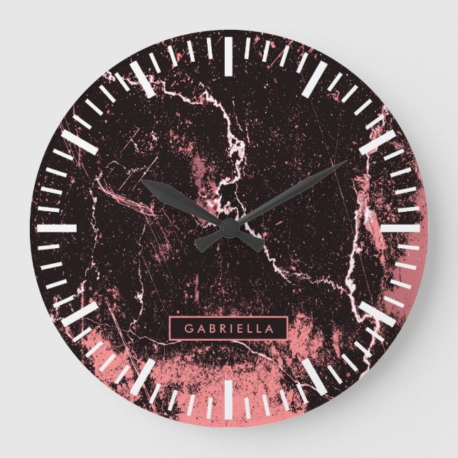 Abstrakt Große Wanduhr (Vorderseite)