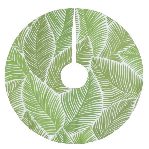 Abstrakt grüne Blüte, nahtloser Hintergrund. Polyester Weihnachtsbaumdecke