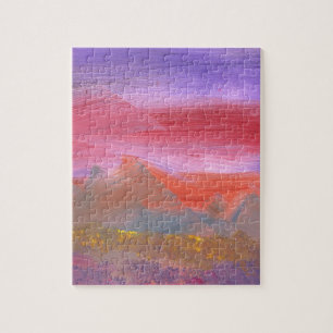 Abstrakt - Guash - Reizende Wiesen 1 von 2 Puzzle