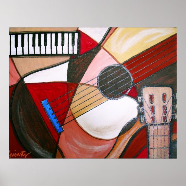 ABSTRAKT GUITAR POSTER (Vorne)
