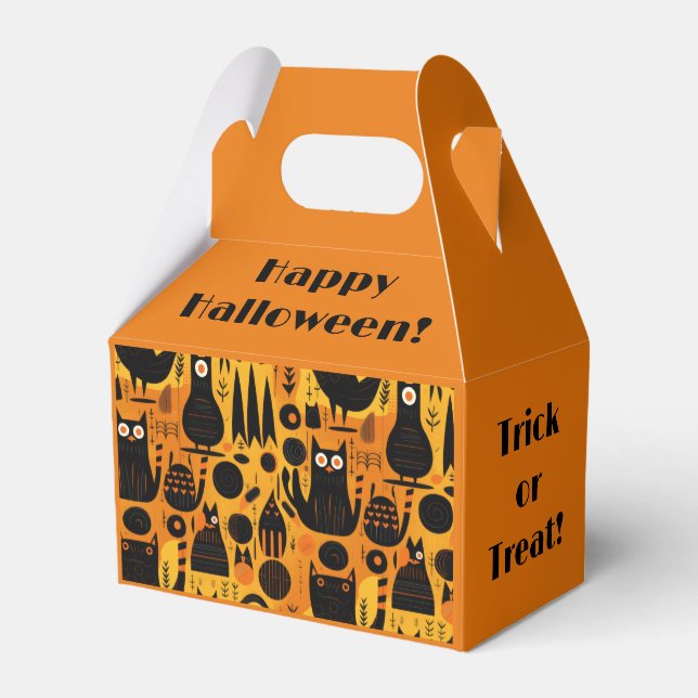 Abstrakt Halloween Geschenkschachtel (Rückseite)
