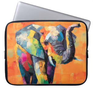Abstrakt Happy Rainbow Elephant Laptopschutzhülle