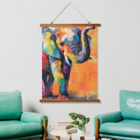Abstrakt Happy Rainbow Elephant