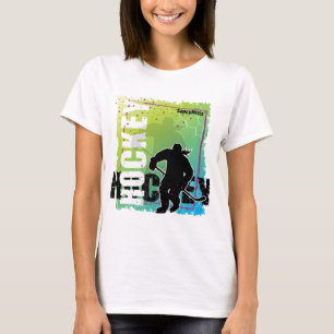 Abstrakt Hockey (weiblich) T-Shirt