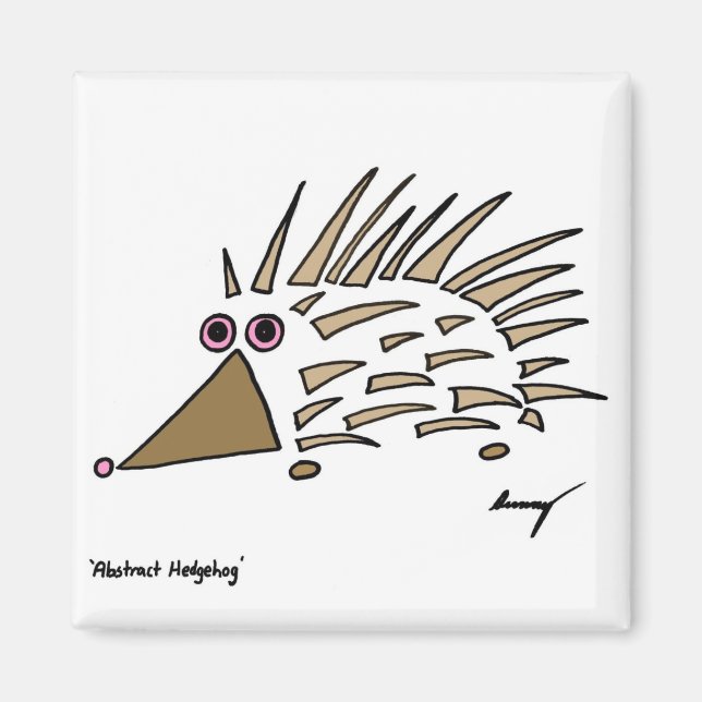 Abstrakt Igel Magnet (Vorne)