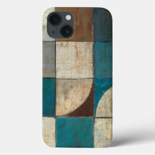 Abstrakt im Blau und in Brown iPhone 13 Hülle