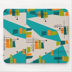 Abstrakt im Stil der Mitte des 20. Jahrhunderts #5 Mousepad