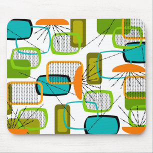 Abstrakt im Stil der Mitte des 20. Jahrhunderts #5 Mousepad