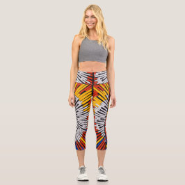 Abstrakt in Band - Sternexplosion Capri Leggings