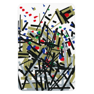 Abstrakt in Band und Buchstaben 1 Magnet