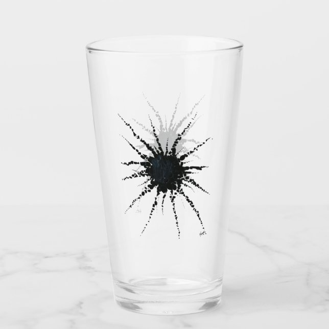Abstrakt in Band und Buchstaben 3 Glas (Vorderseite)
