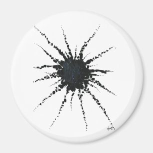 Abstrakt in Band und Buchstaben 3 Magnet