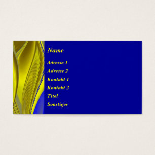 Abstrakt in Blau-Gold - Gelb