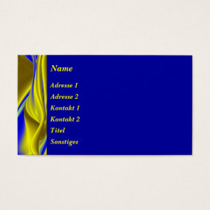 Abstrakt in Blau-Gold - Gelb