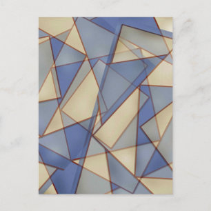 Abstrakt in der Blues Postkarte