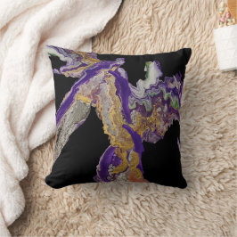 Abstrakt in der Lila - Fluid - Akryla - Bauweise Kissen