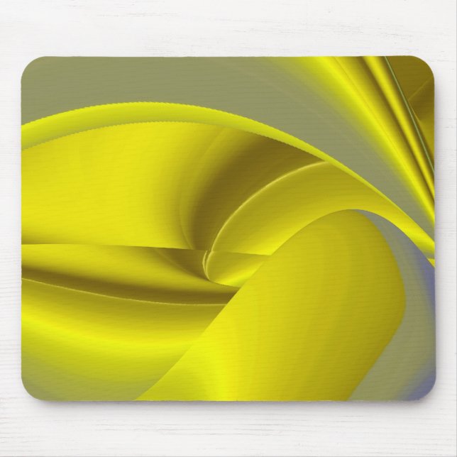 Abstrakt in goldgelber Farbe Mousepad (Vorne)
