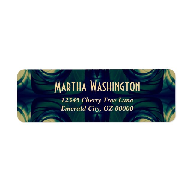 Abstrakt in Grün, Blau und Beige (Vorne)