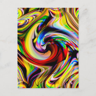 Abstrakt in Perfektion Postkarte