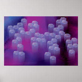 Abstrakt in Purples Poster