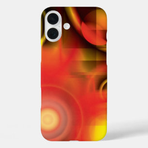 Abstrakt in Reds und Gelben iPhone 16 Plus Hülle