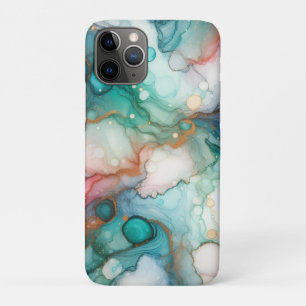 Abstrakt in Rosa, Türkis, Blau und Gold Case-Mate iPhone Hülle