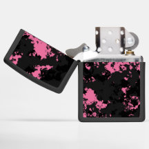 Abstrakt in Rosa und Schwarz