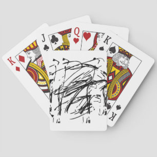 Abstrakt in Schwarzweiß Spielkarten