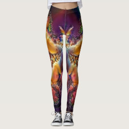 abstrakt in Spätfarben von Sonnenuntergang Leggings