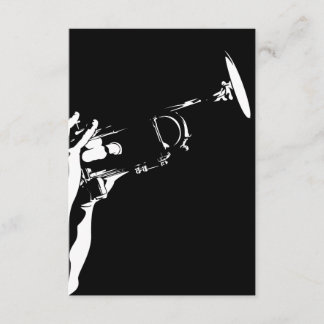 Abstrakt Jazz Trumpet RSVP-Karte RSVP Karte