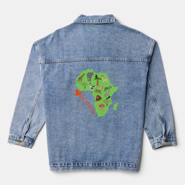 Abstrakt Jeansjacke (Rückseite)