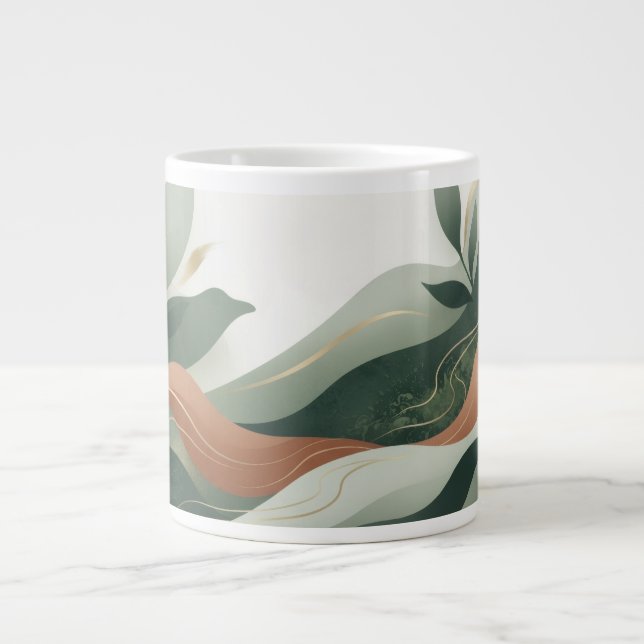 Abstrakt Jumbo-Tasse (Vorderseite)