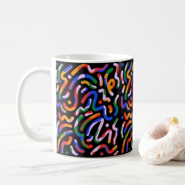 abstrakt kaffeetasse (Mit Donut)