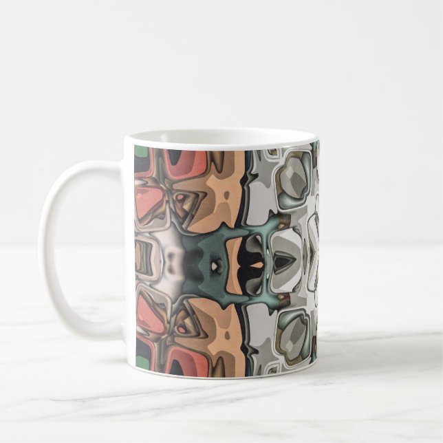 Abstrakt Kaleidoskop Kaffeetasse (Links)