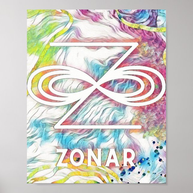 Abstrakt Karuna Reiki Zonar Poster (Vorne)