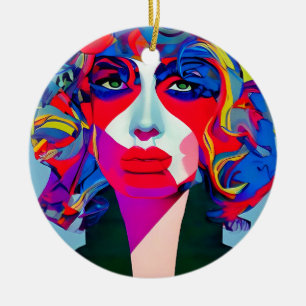 Abstrakt Keramik Ornament
