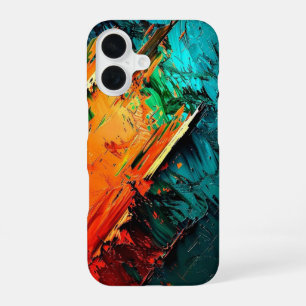 Abstrakt Kinetic Spritzer_ iPhone Case 16 Hülle