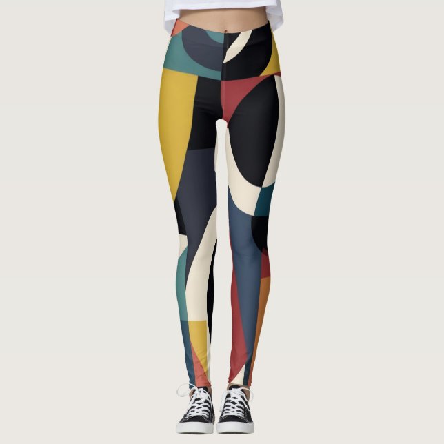 Abstrakt künstlerisch leggings (Vorderseite)