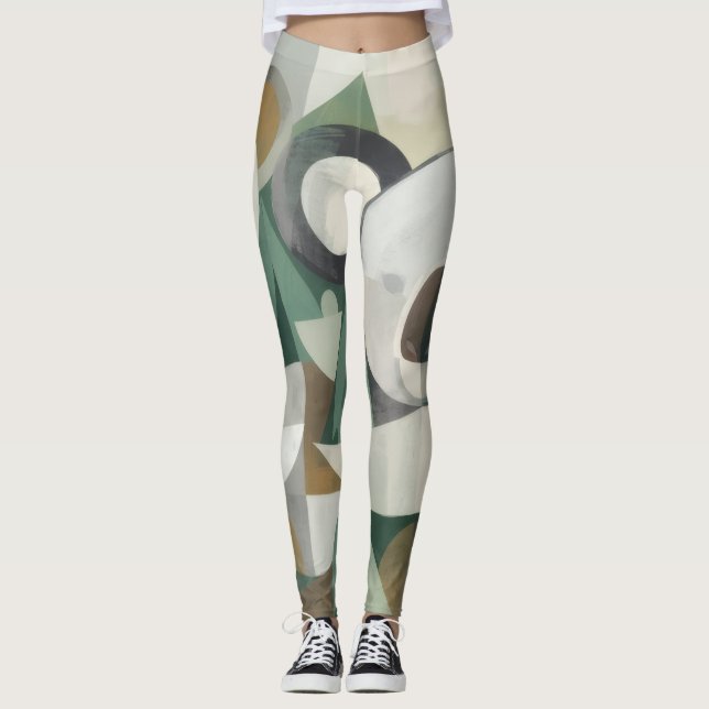 Abstrakt Leggings (Vorderseite)