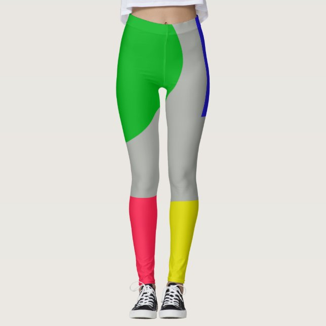 Abstrakt Leggings (Vorderseite)